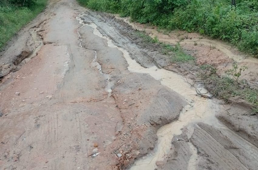Estradas Vicinais são danificadas por conta das chuvas