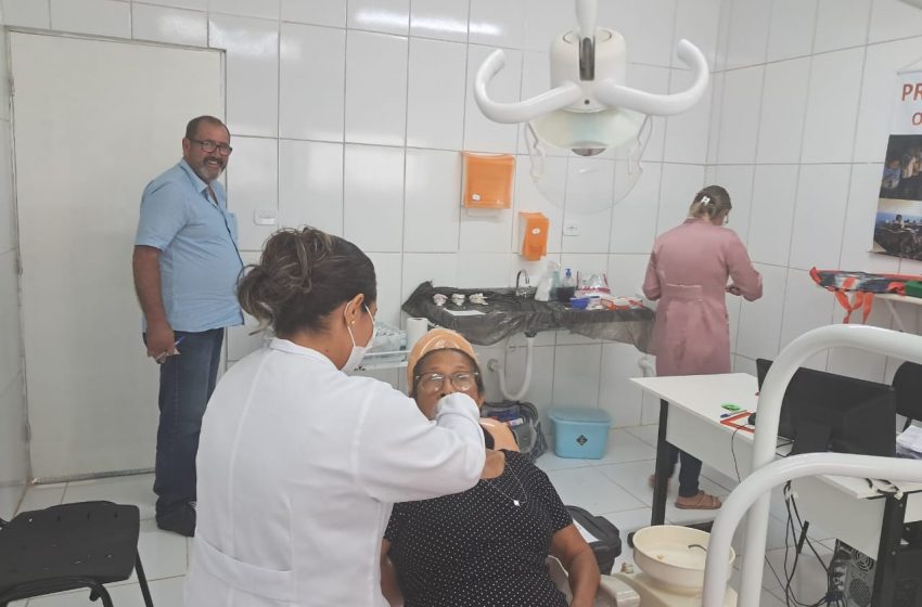 Programa Próteses Dentárias nas Comunidades é realizado na zona rural
