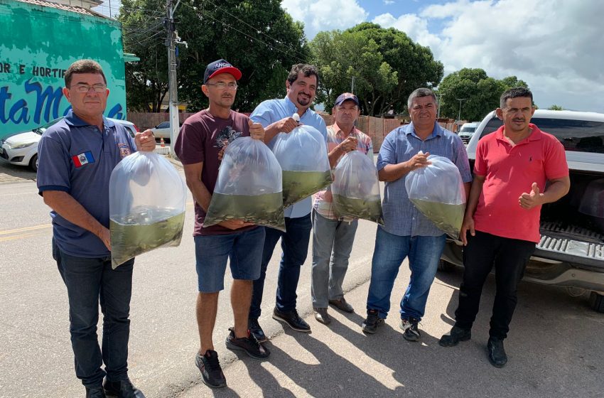  DNOCS faz doação de Alevinos em Estrela de Alagoas