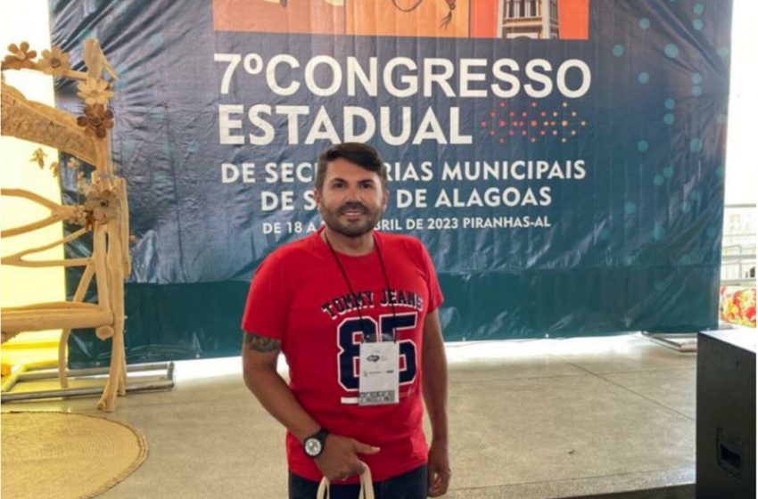  Secretário Adriano Vilela representa Estrela em Congresso Estadual de Saúde