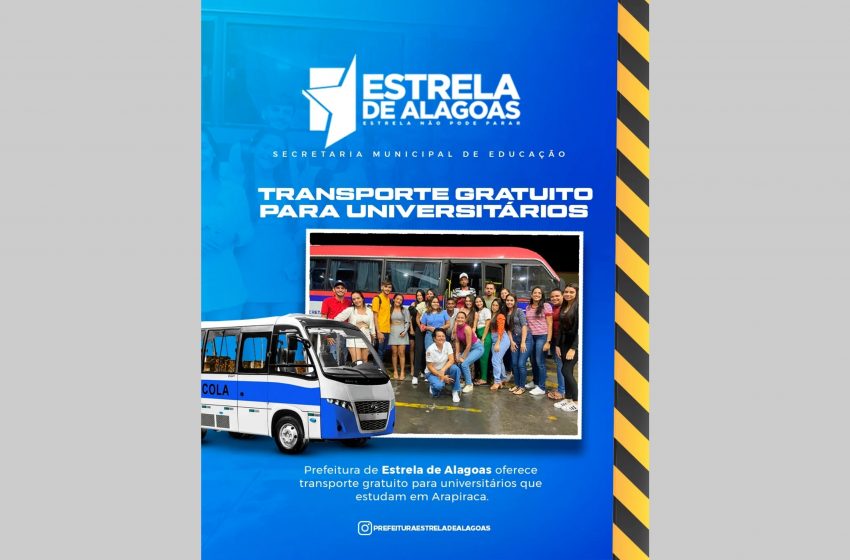  Prefeitura de Estrela disponibilza transporte gratuito para universitários