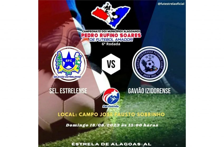  Seleção Estrelense joga contra o Gavião Izidorense no próximo domingo (18)